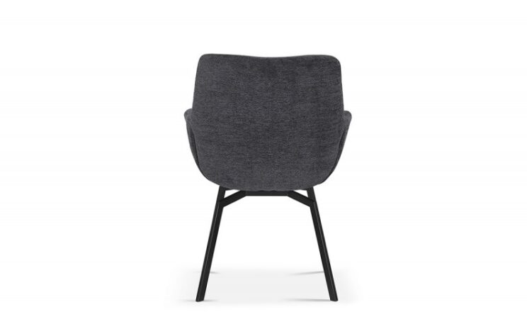 Chaise pivotante en tissu bouclé "Modest" - Image 4
