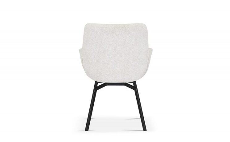 Chaise pivotante en tissu bouclé "Modest" - Image 5