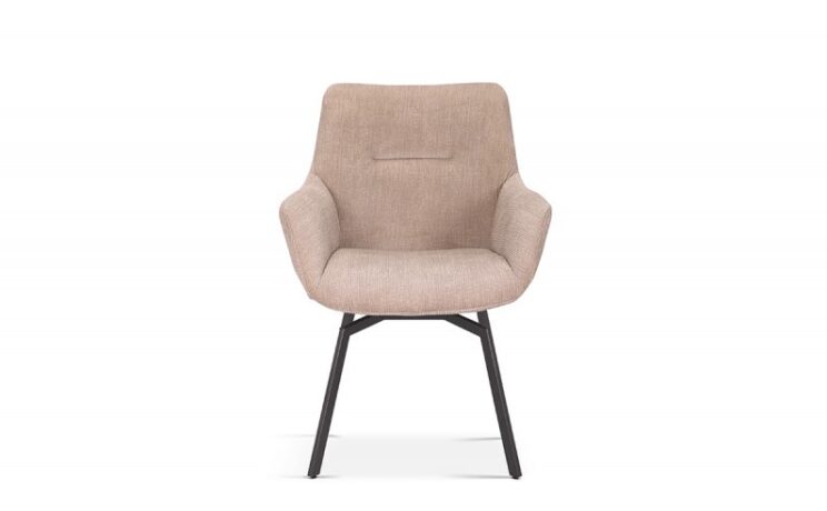 Chaise pivotante en velours "Modest" - Image 3