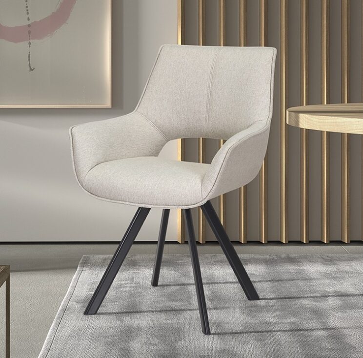 Chaise en tissu "Tim"