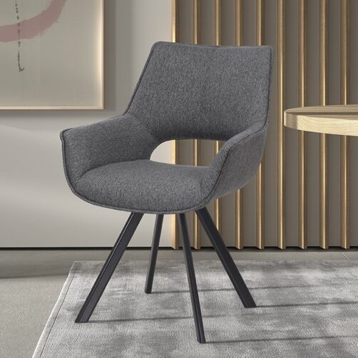 Chaise en tissu "Tim"