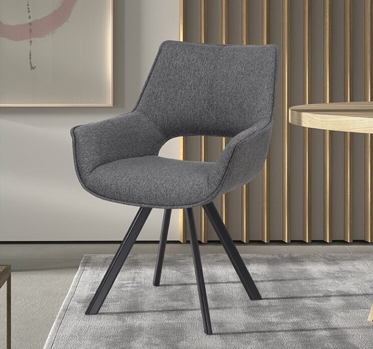 Chaise en tissu "Tim"
