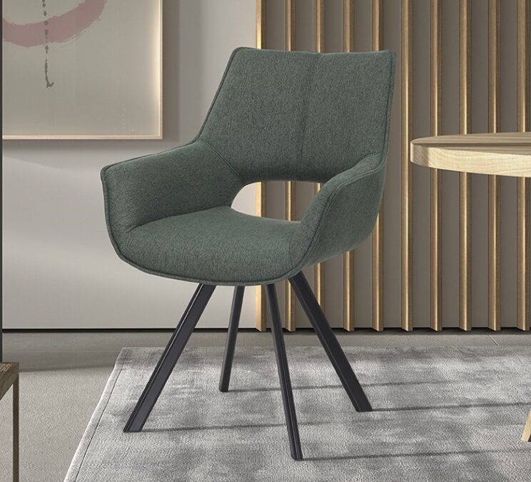 Chaise en tissu "Tim"