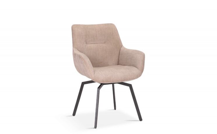 Chaise pivotante en velours "Modest" - Image 2