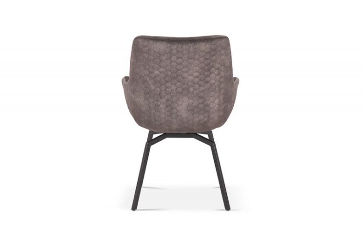 Chaise pivotante en velours "Modest" - Image 4