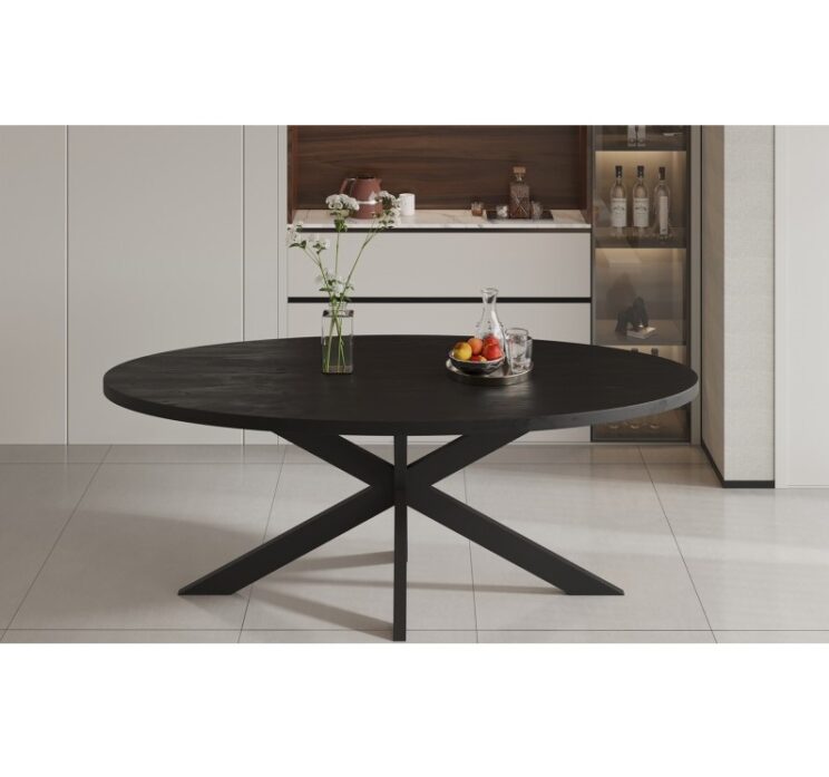 Table ovale en bois de manguier "Alexa"