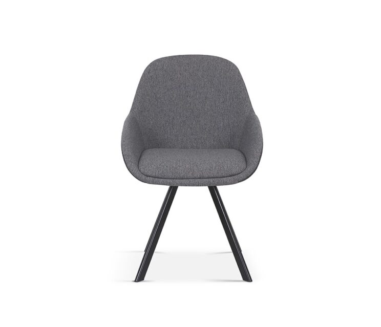 Chaise en tissu dos en PU "Jan" - Image 4