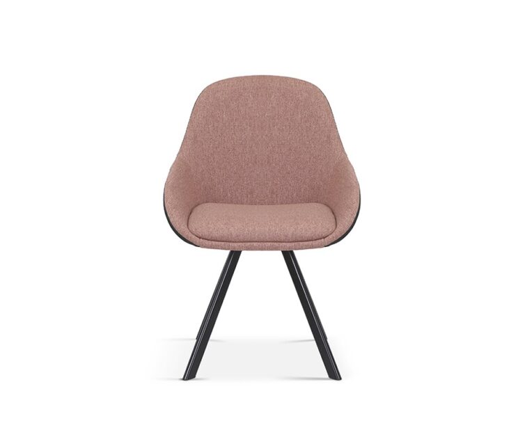 Chaise en tissu dos en PU "Jan" - Image 2