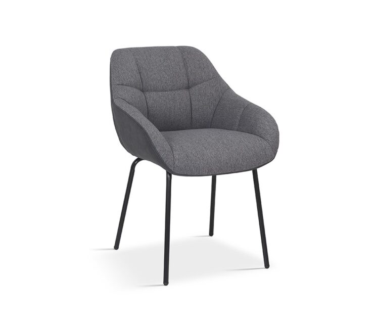 Chaise en tissu dos PU "Sem" - Image 2
