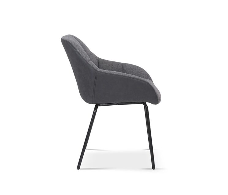 Chaise en tissu dos PU "Sem" - Image 4