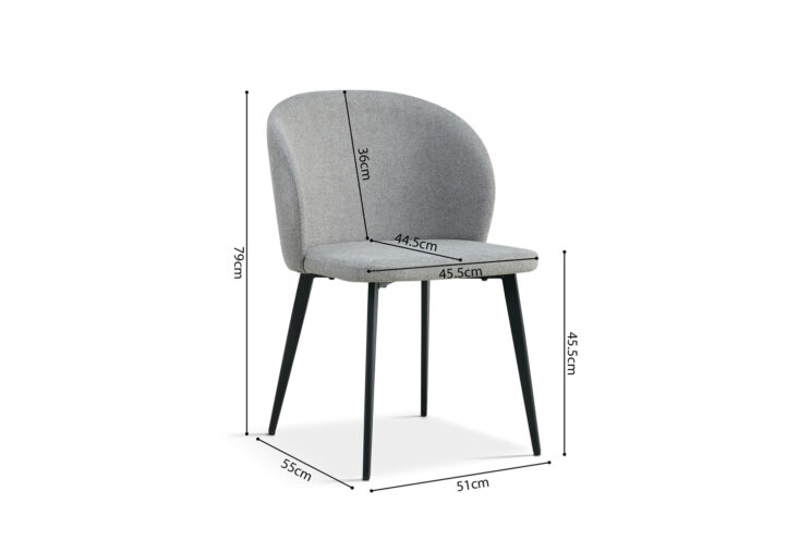 Chaise en tissu "Toledo" - Image 8