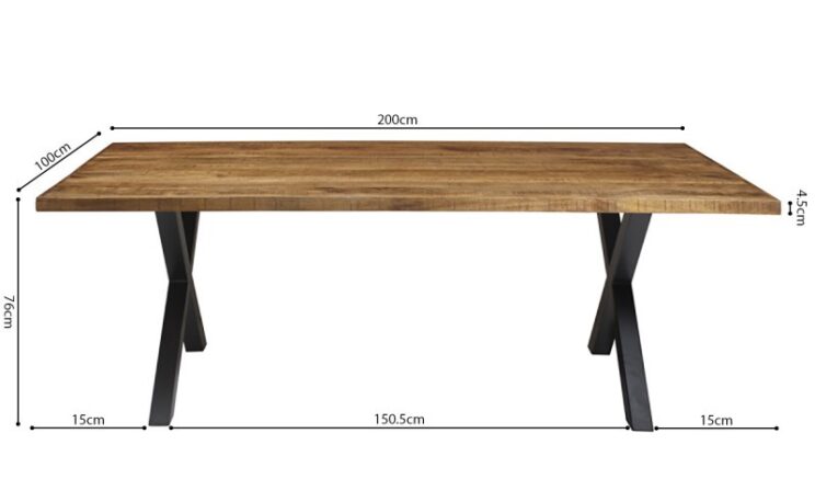 Table en bois de manguier "Elena" - Image 4