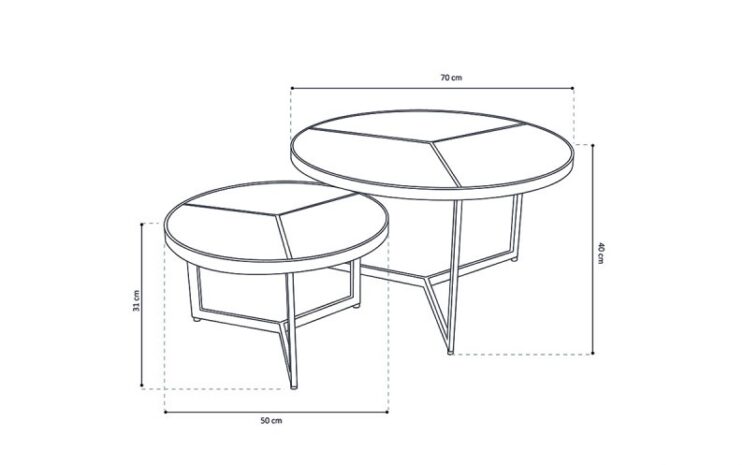 Table basse en manguier "Laveu" - Image 2