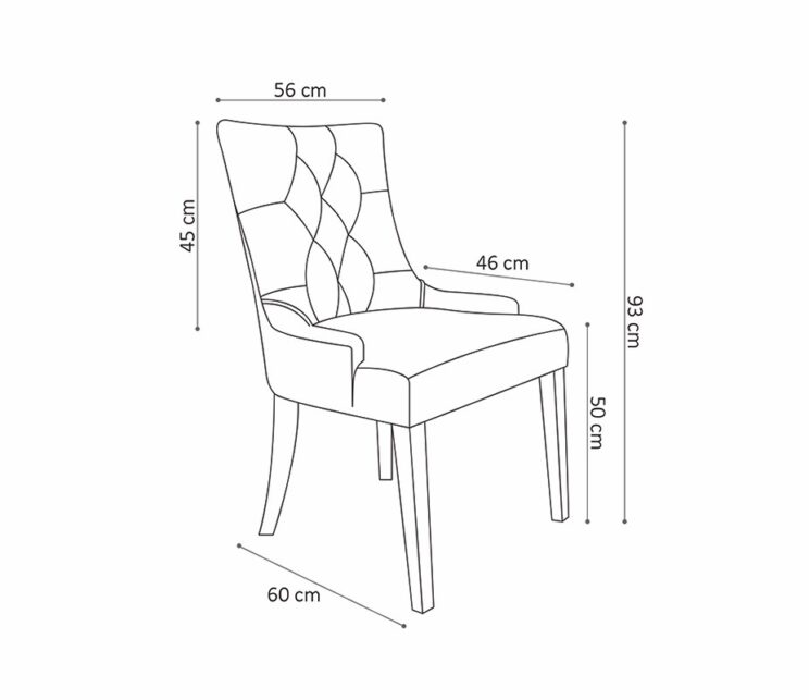 Chaise en tissu "Fancy" - Image 6