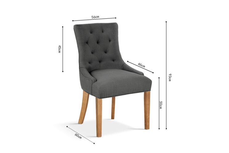 Chaise en tissu "Fancy" - Image 6