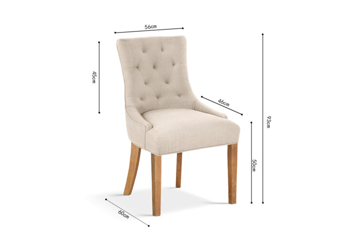Chaise en tissu "Fancy" - Image 6