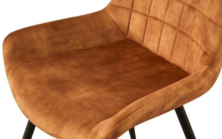 Chaise en velours "Nina" - Image 5