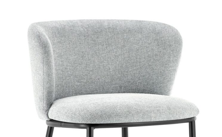 Tabouret de bar en tissu "Arthur" - Image 3