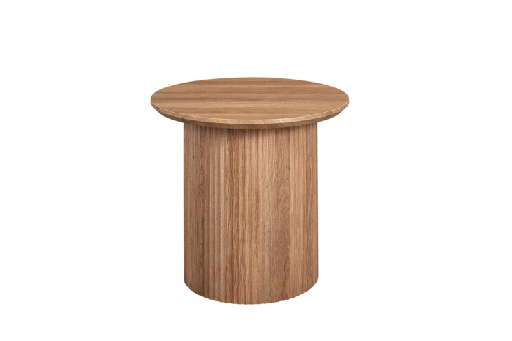 Table basse ronde décor bois "Lagos" - Image 3