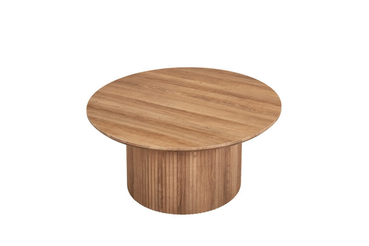 Table basse ronde décor bois"Lagos" - Image 3