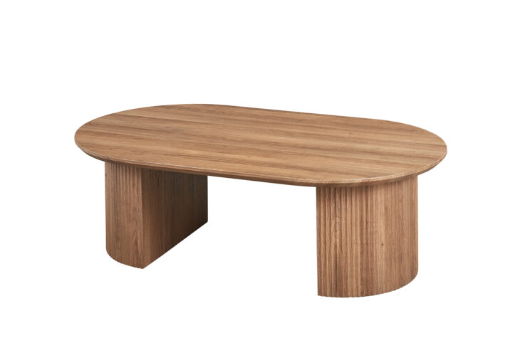 Table basse ovale décor bois "Lagos" - Image 3
