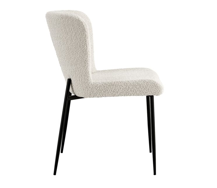 Chaise en tissu bouclé "Lisa" - Image 4