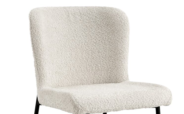 Chaise en tissu bouclé "Lisa" - Image 6