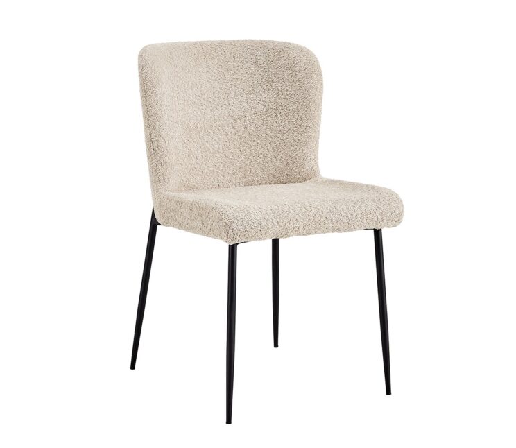 Chaise en tissu bouclé "Lisa" - Image 3