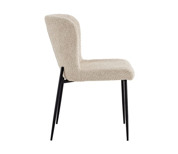 Chaise en tissu bouclé "Lisa" - Image 4