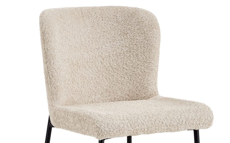 Chaise en tissu bouclé "Lisa" - Image 6