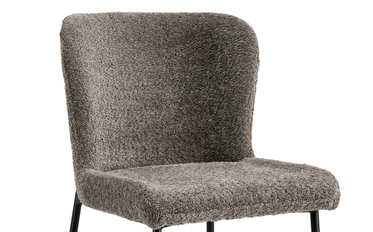 Chaise en tissu bouclé "Lisa" - Image 6