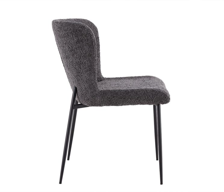 Chaise en tissu bouclé "Lisa" - Image 2