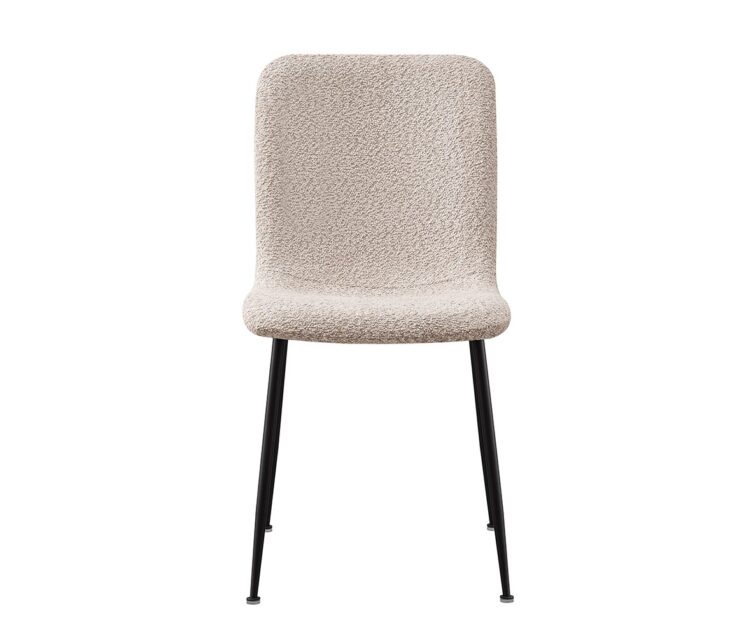 Chaise en tissu bouclé "Alice" - Image 2