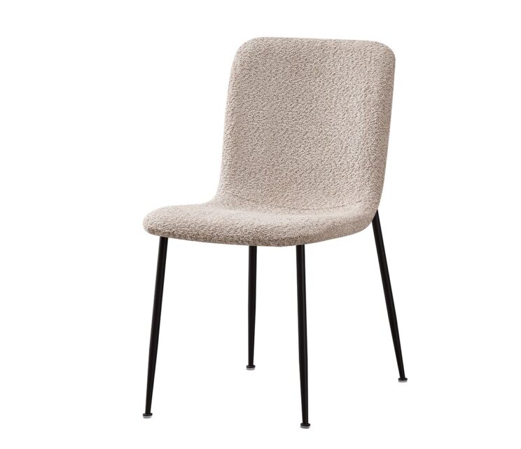 Chaise en tissu bouclé "Alice" - Image 3