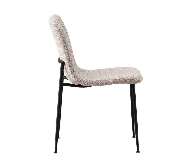 Chaise en tissu bouclé "Alice" - Image 4