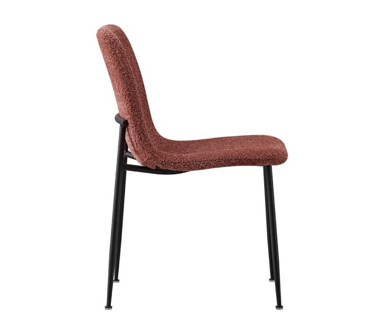 Chaise en tissu bouclé "Alice" - Image 4