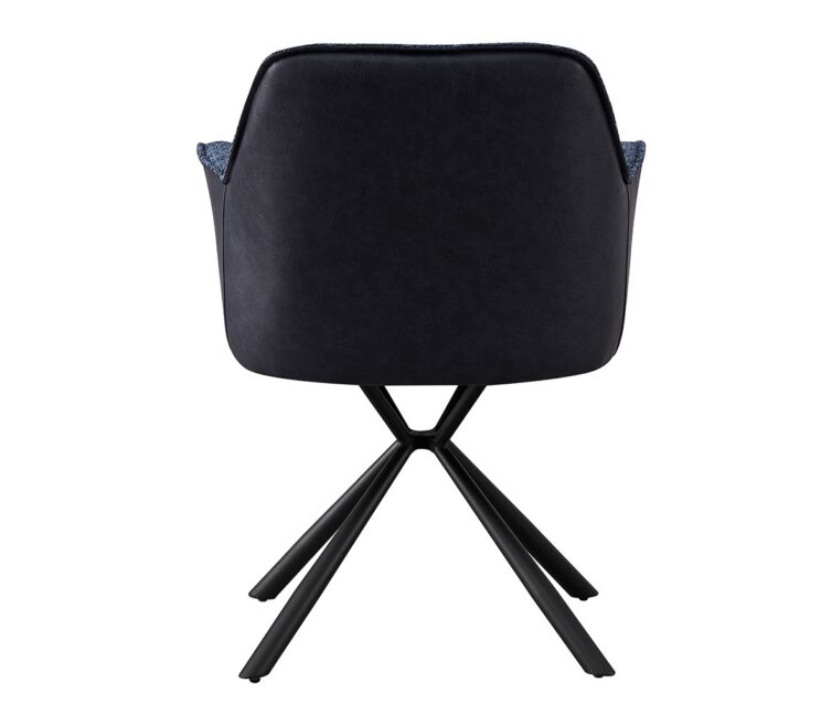 Chaise en tissu bouclé dos en PU "Lucie" - Image 5