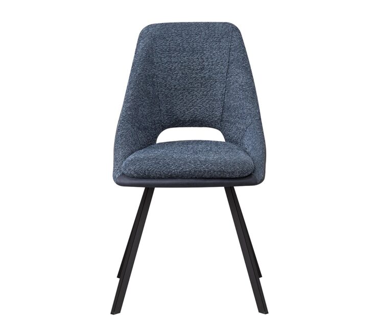 Chaise en tissu bouclé dos en PU "Filou" - Image 2