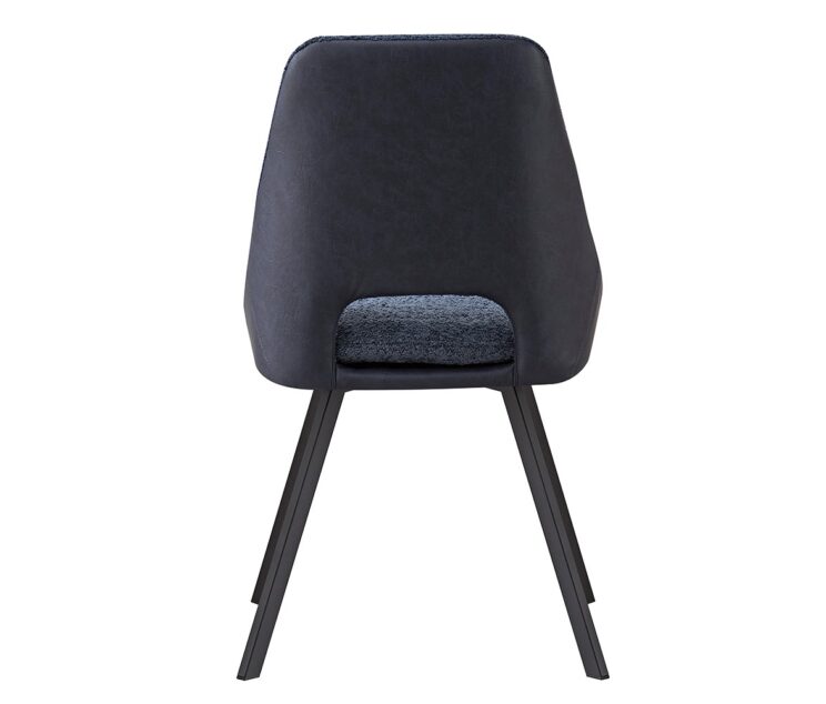 Chaise en tissu bouclé dos en PU "Filou" - Image 5