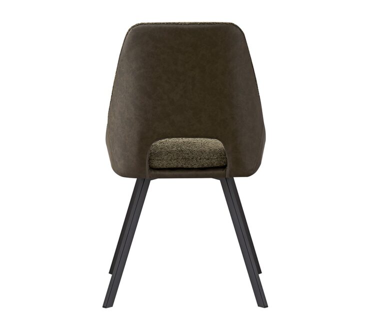Chaise en tissu bouclé dos en PU "Filou" - Image 5