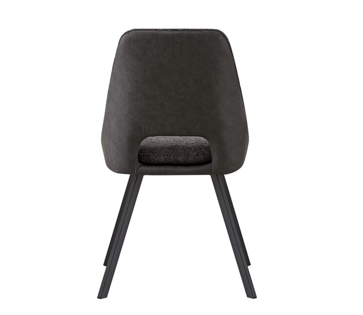 Chaise en tissu bouclé dos en PU "Filou" - Image 5