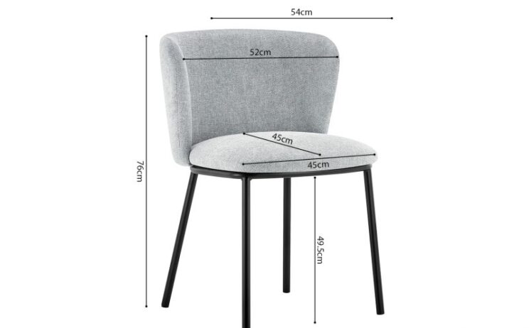Chaise en tissu "Arthur" - Image 5