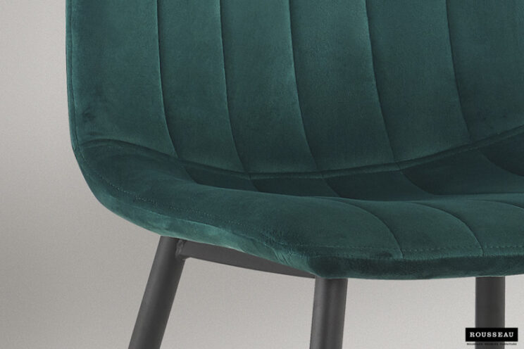 Chaise en velours "Willis" - Image 6