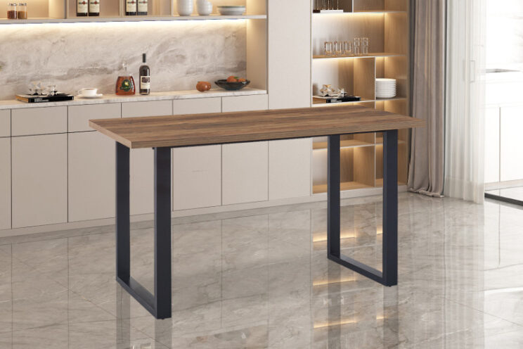 Table de bar décor bois "Alexander"