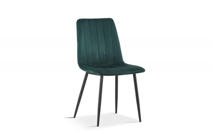 Chaise en velours "Willis" - Image 2