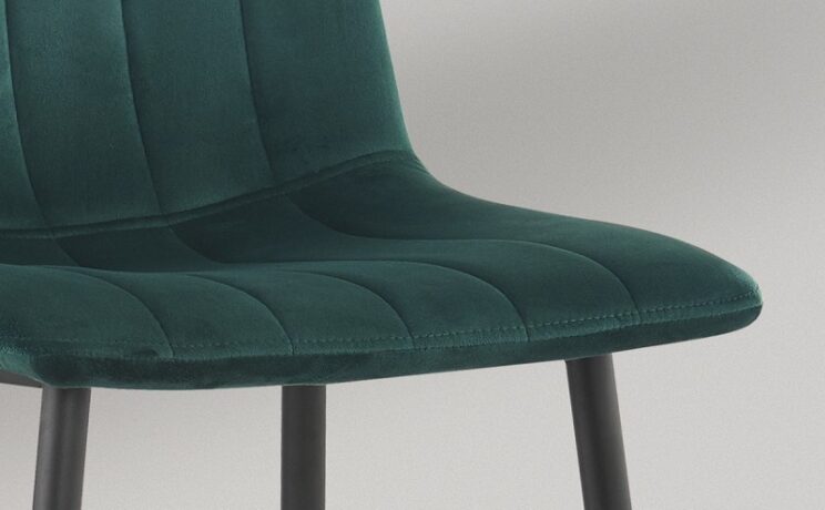 Chaise en velours "Willis" - Image 7