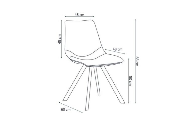Chaise en simili "Emma" - Image 6