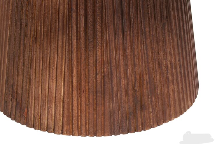 Table basse ronde en bois de manguier "Miguel" - Image 4