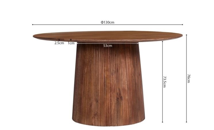 Table en bois de manguier "Miguel" - Image 2