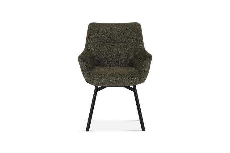 Chaise pivotante en tissu bouclé"Modest" - Image 3